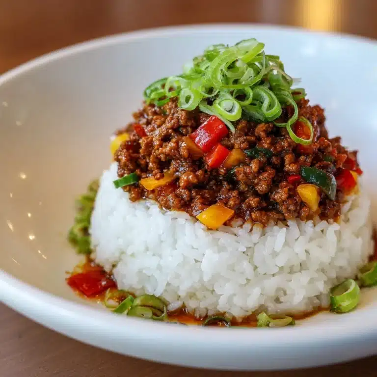 Spicy Sesame Ground Beef Bowls Recipe
