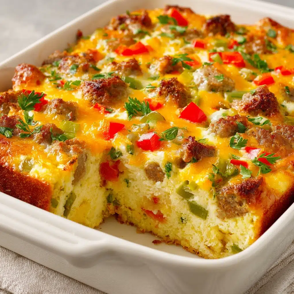 Cheesy Sausage Hashbrown Breakfast Bake Recipe