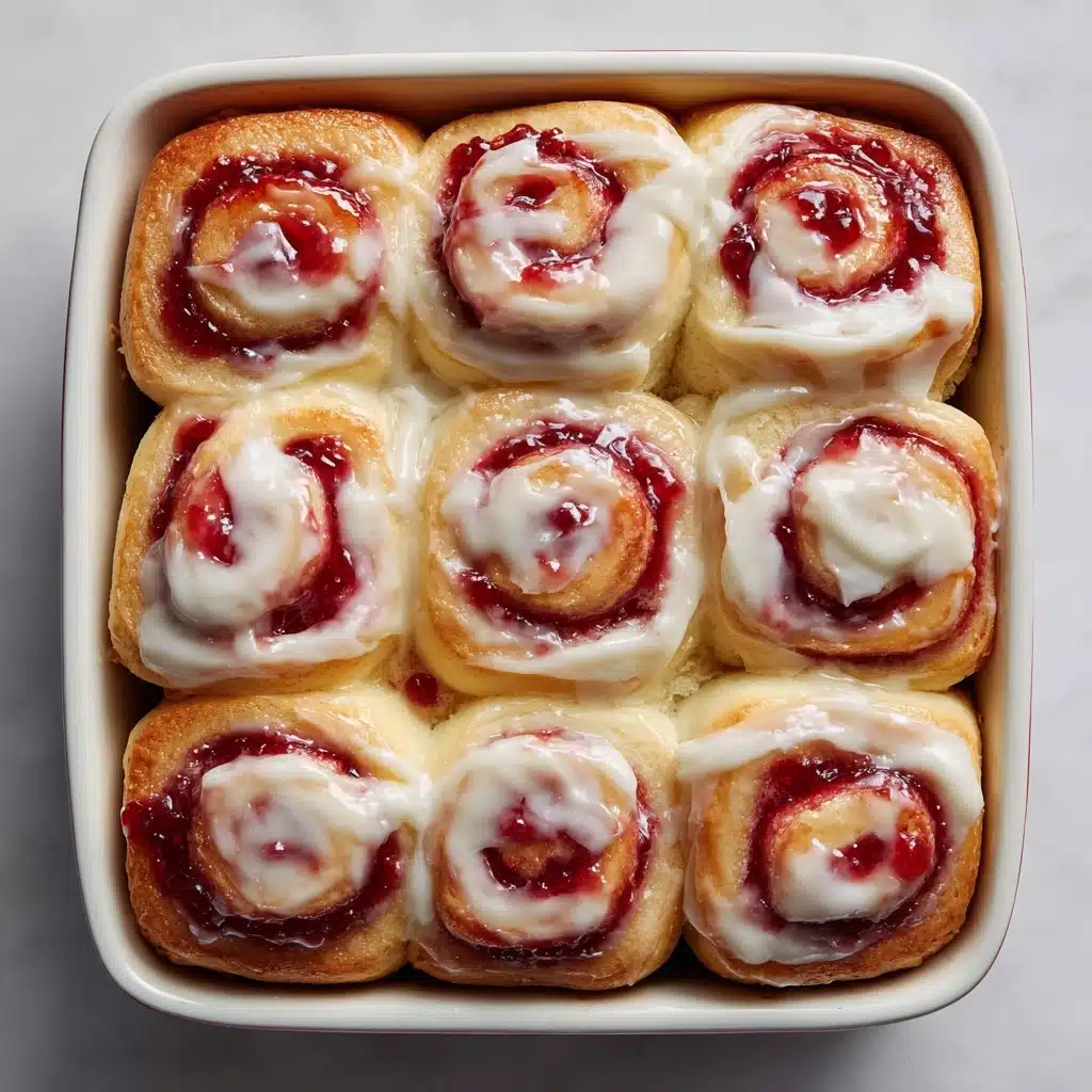 Strawberry Cheesecake Cinnamon Rolls Recipe - Recipe Image