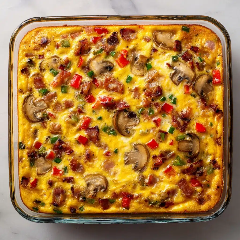 Cheesy Veggie Egg Bake Recipe