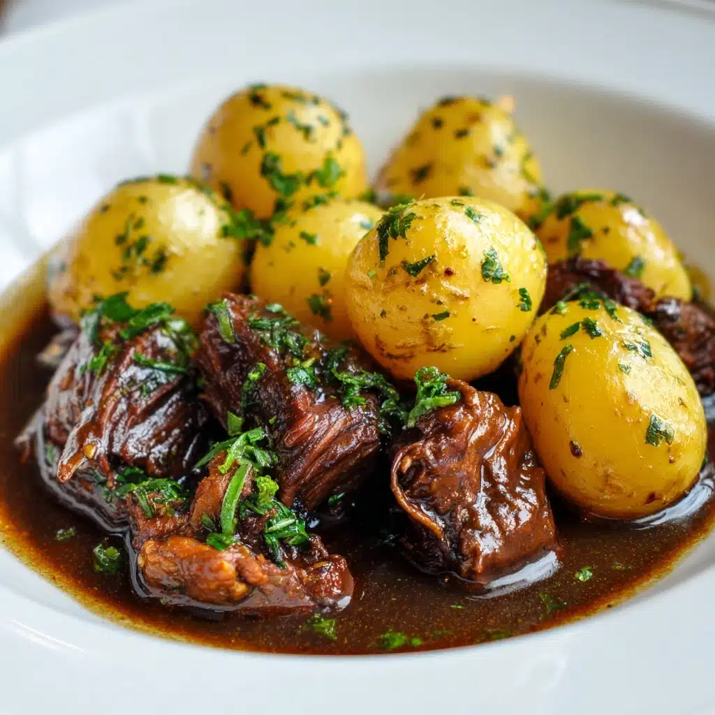 Garlic Butter Beef Bites in the Slow Cooker Recipe