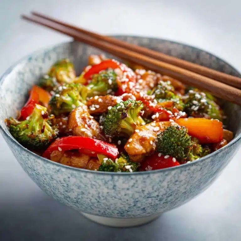 Chicken Stir Fry with Vegetables and Honey Soy Sauce Recipe