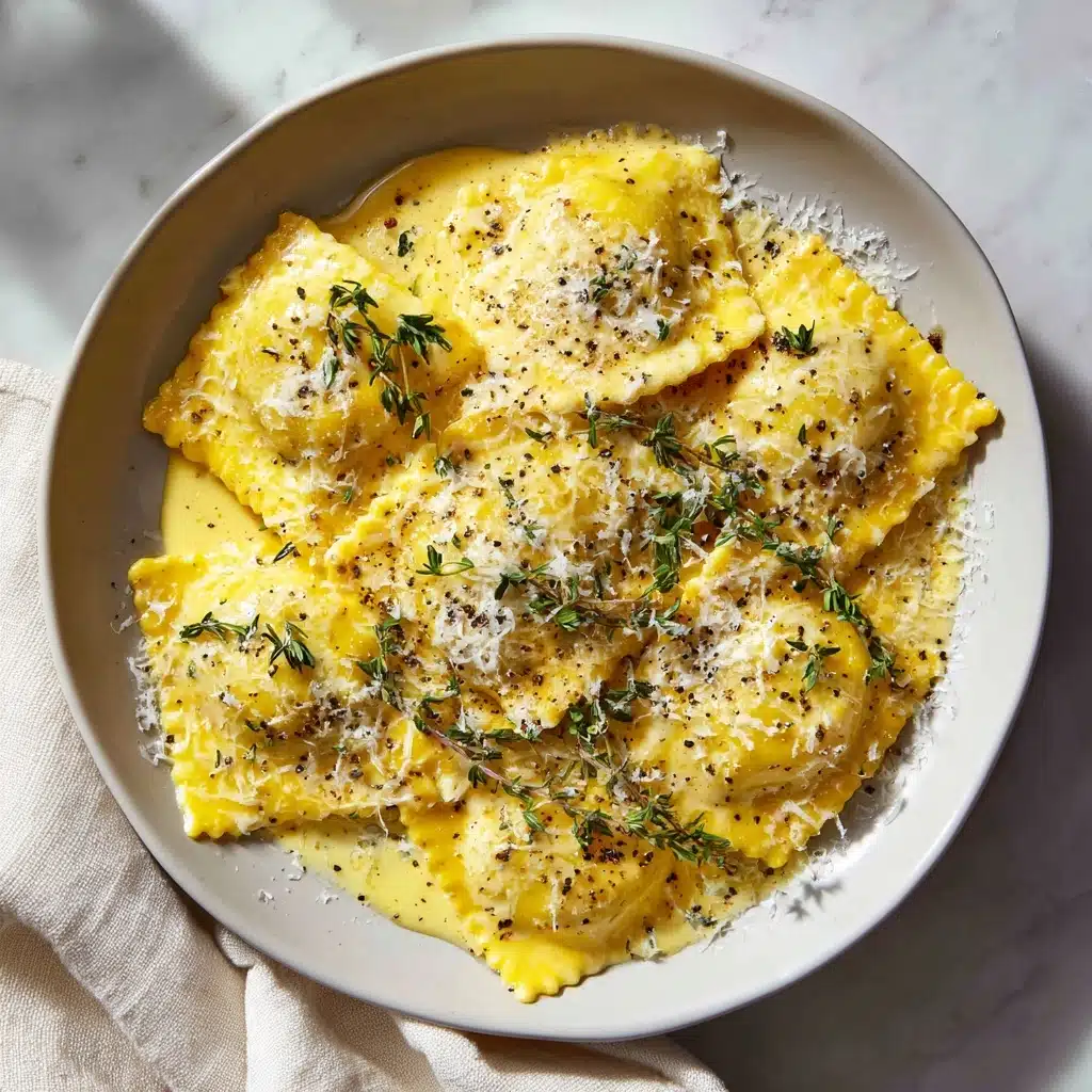 Creamy Lemon Herb Butter Ravioli Recipe - Recipe Image