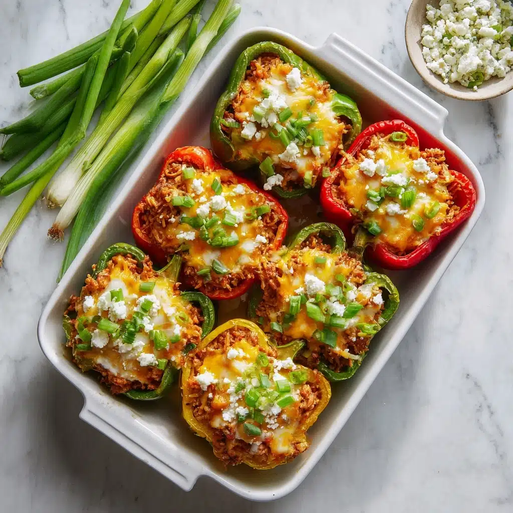 Buffalo Chicken Stuffed Peppers Recipe - Recipe Image