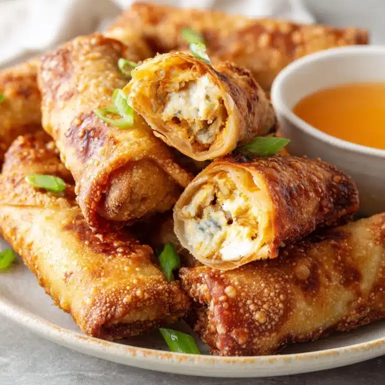 Air Fryer Crab Cake Egg Rolls with Fire Sauce Recipe