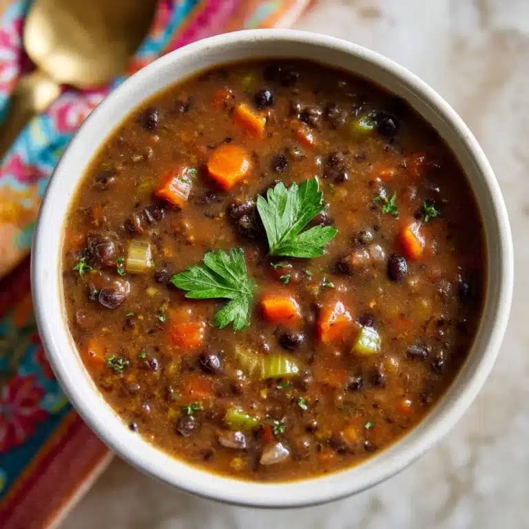 Easy Black Bean Salsa Soup Recipe