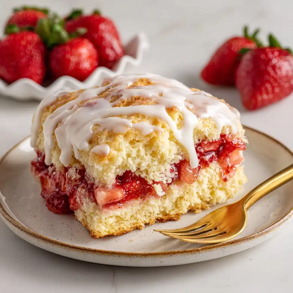 Strawberry Rolls with Cream Cheese Icing Recipe