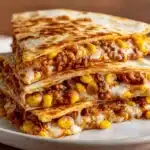Cheesy Ground Beef Quesadillas Recipe