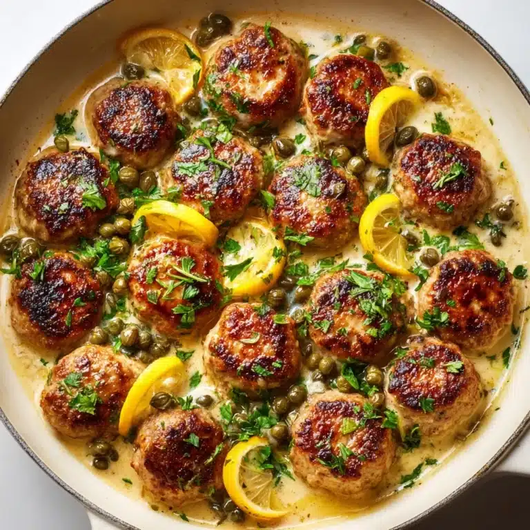 Chicken Piccata Meatballs Recipe