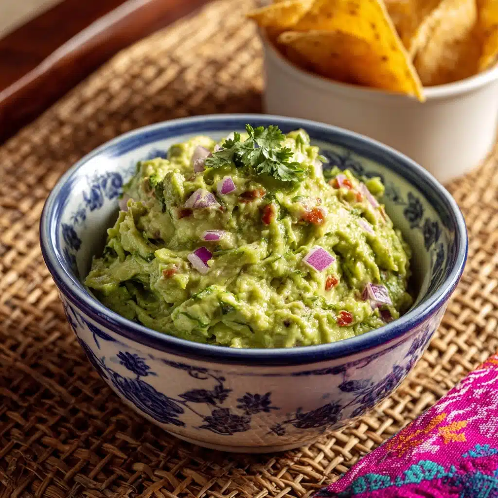 Fresh Homemade Guacamole Recipe - Recipe Image