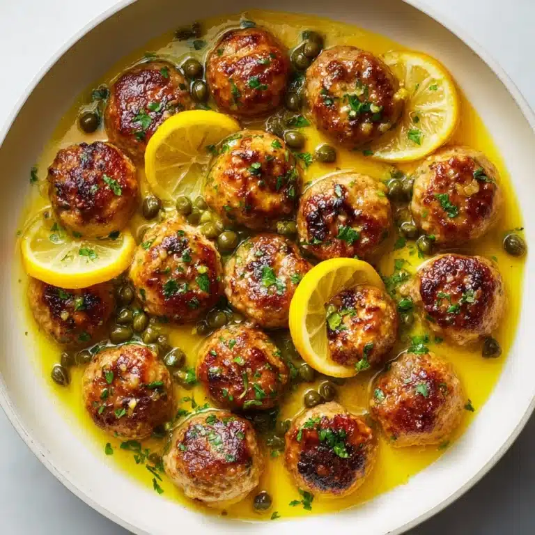 Saucy Chicken Piccata Meatballs Recipe