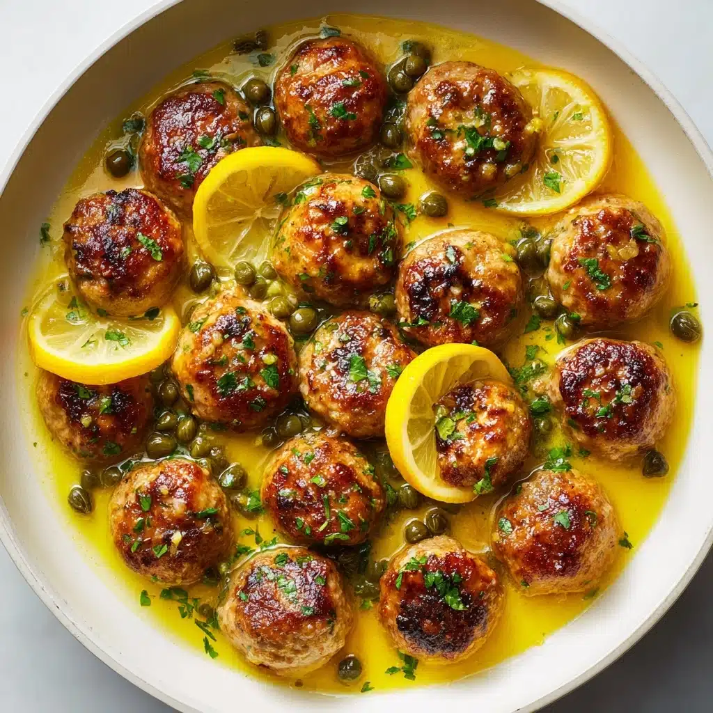 Saucy Chicken Piccata Meatballs Recipe