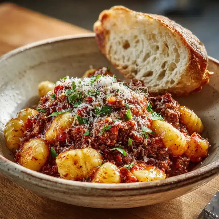 Cozy Gnocchi Bolognese Recipe