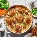 One Pot Chicken Thighs and Rice Recipe