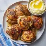 Garlic Parmesan Crispy Chicken Thighs Recipe