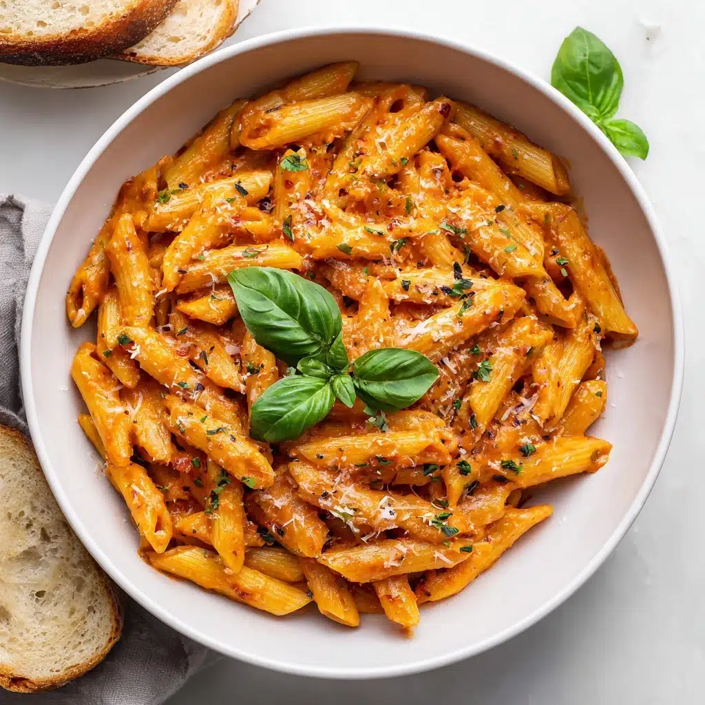 Creamy Tomato and Basil Penne Pasta Recipe