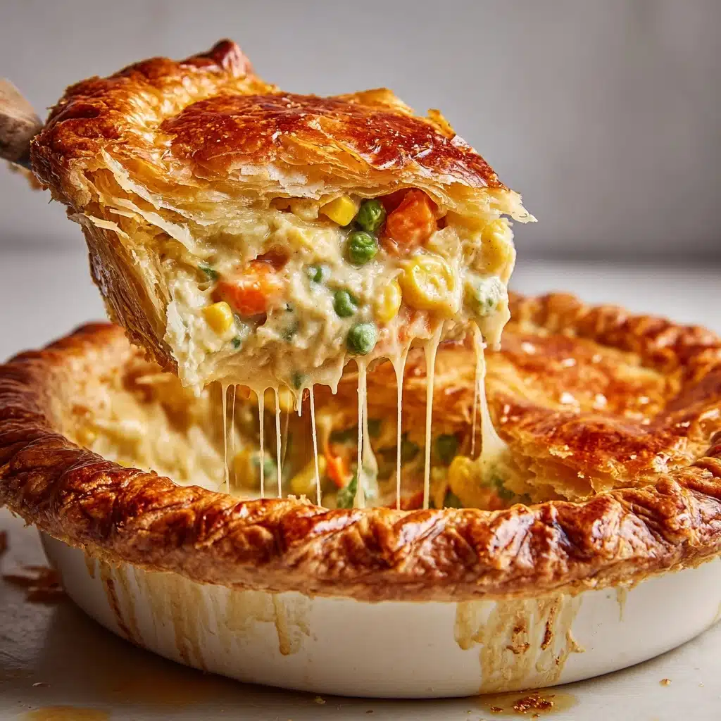 Biscuit Topped Cheesy Chicken Pot Pie Recipe - Recipe Image