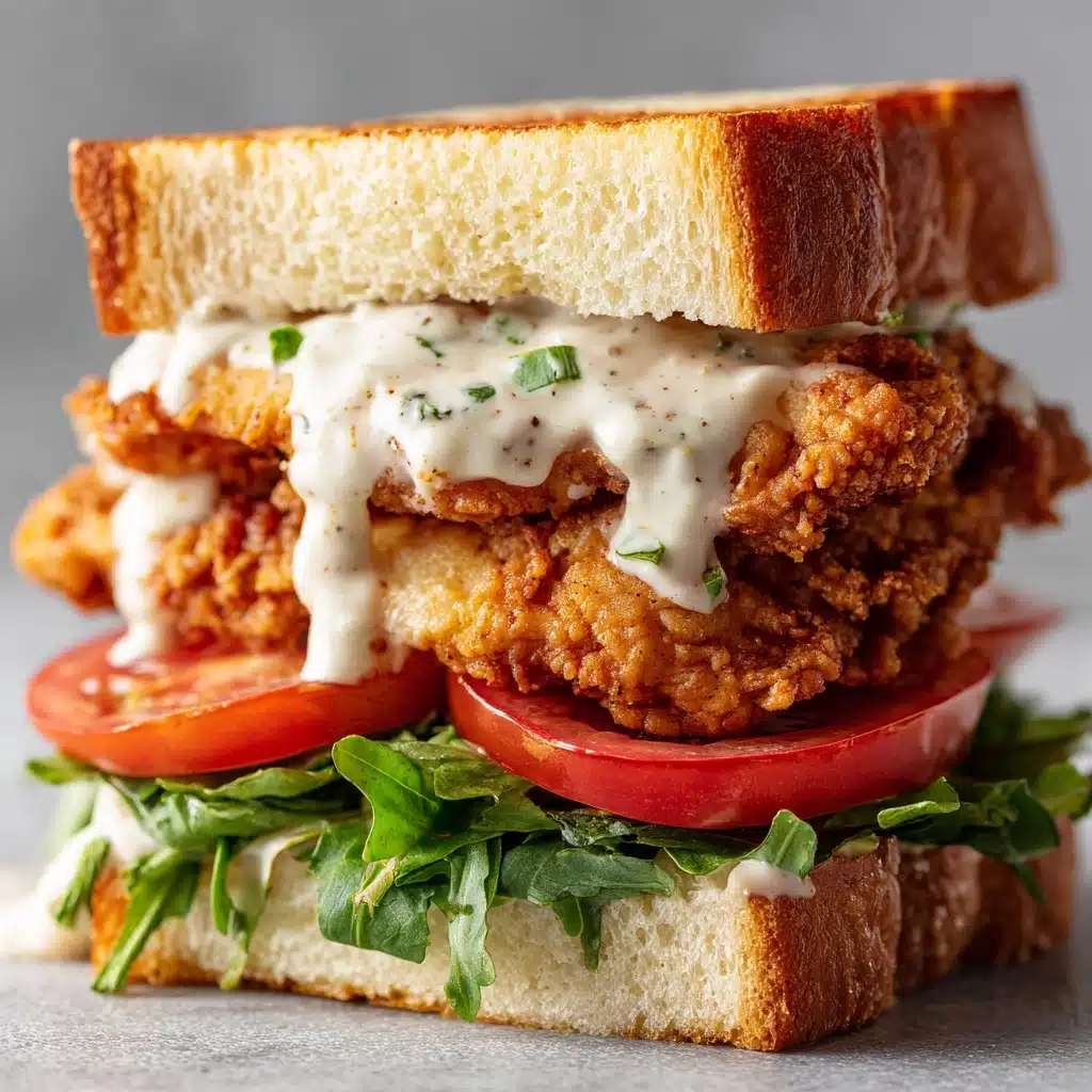 Dijon Mayo Brined Crispy Chicken Sandwich Recipe - Recipe Image