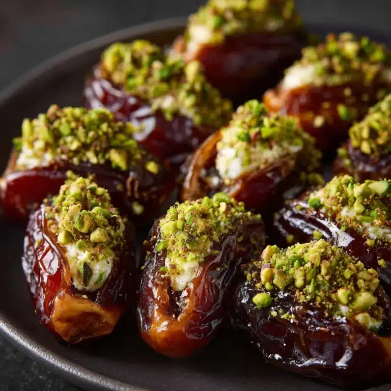 Honey Pistachio Ricotta Stuffed Dates Recipe