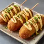 Shrimp and Crab Nacho Bomb Corn Dogs Recipe