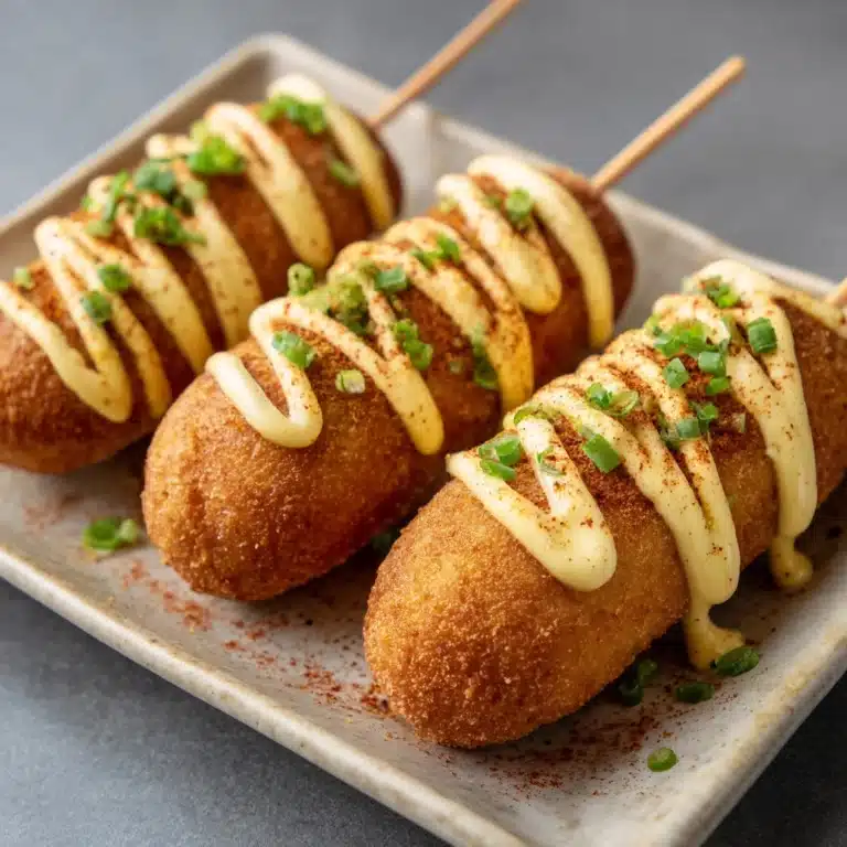 Shrimp and Crab Nacho Bomb Corn Dogs Recipe
