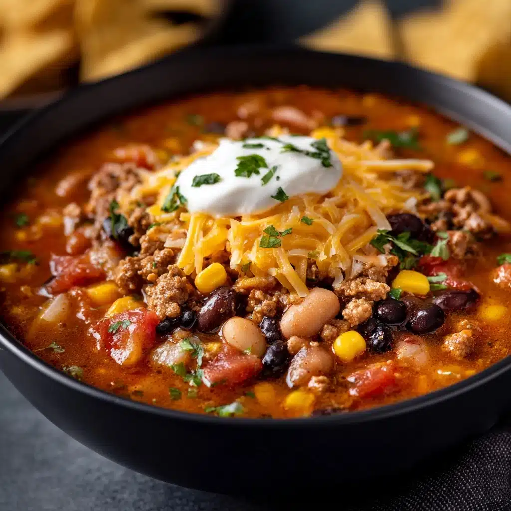 Cheesy Taco Soup Recipe - Recipe Image