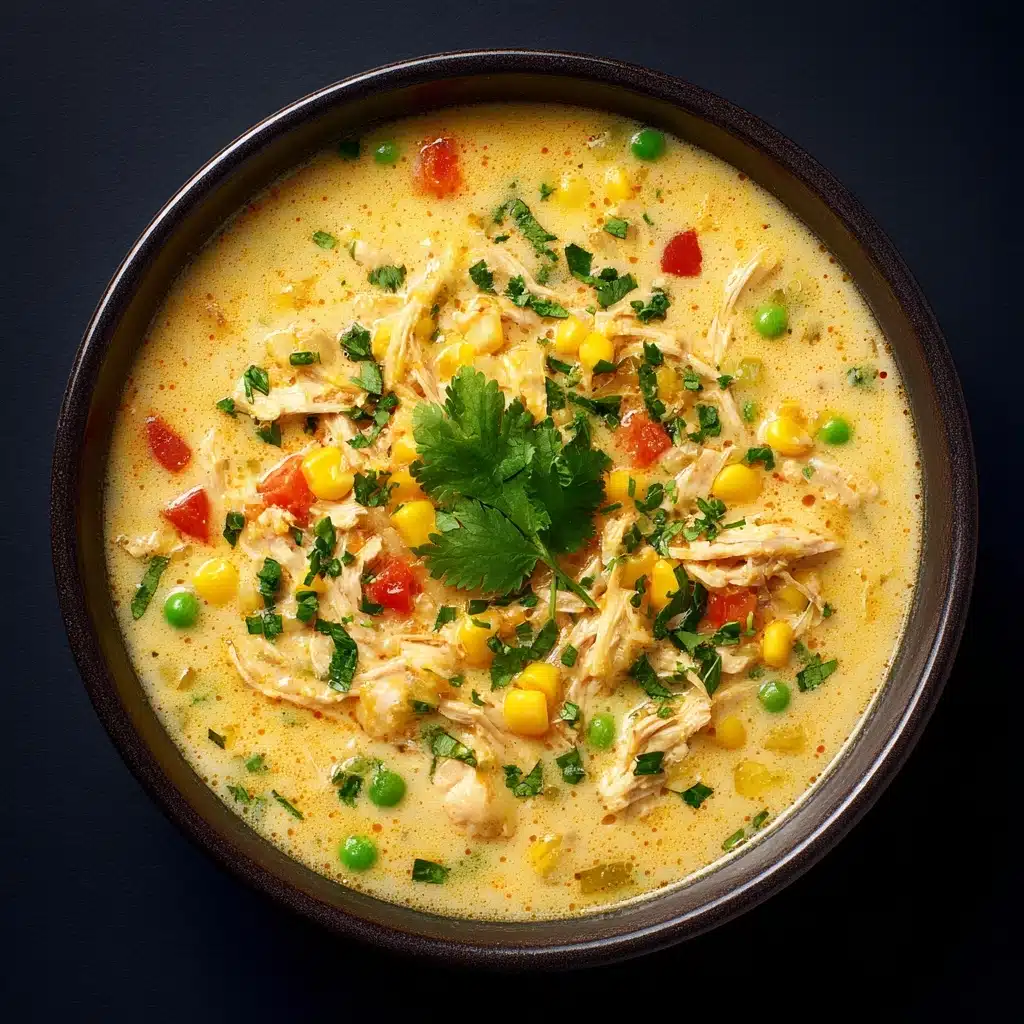 Creamy Chicken Poblano Pepper Soup Recipe
