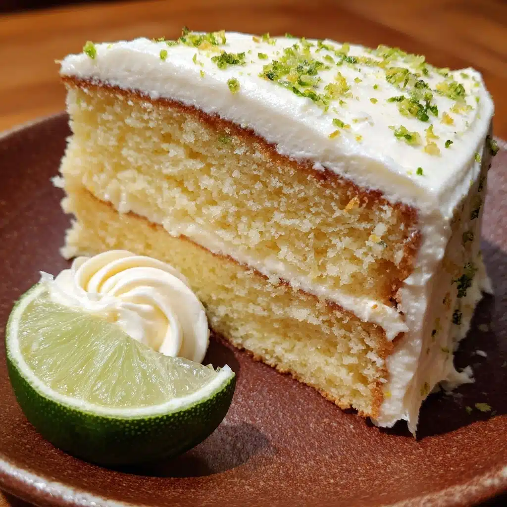 Key Lime Cake with Key Lime Cream Cheese Frosting Recipe