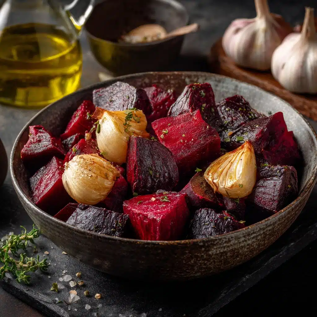 Roasted Beetroot and Garlic Recipe - Recipe Image
