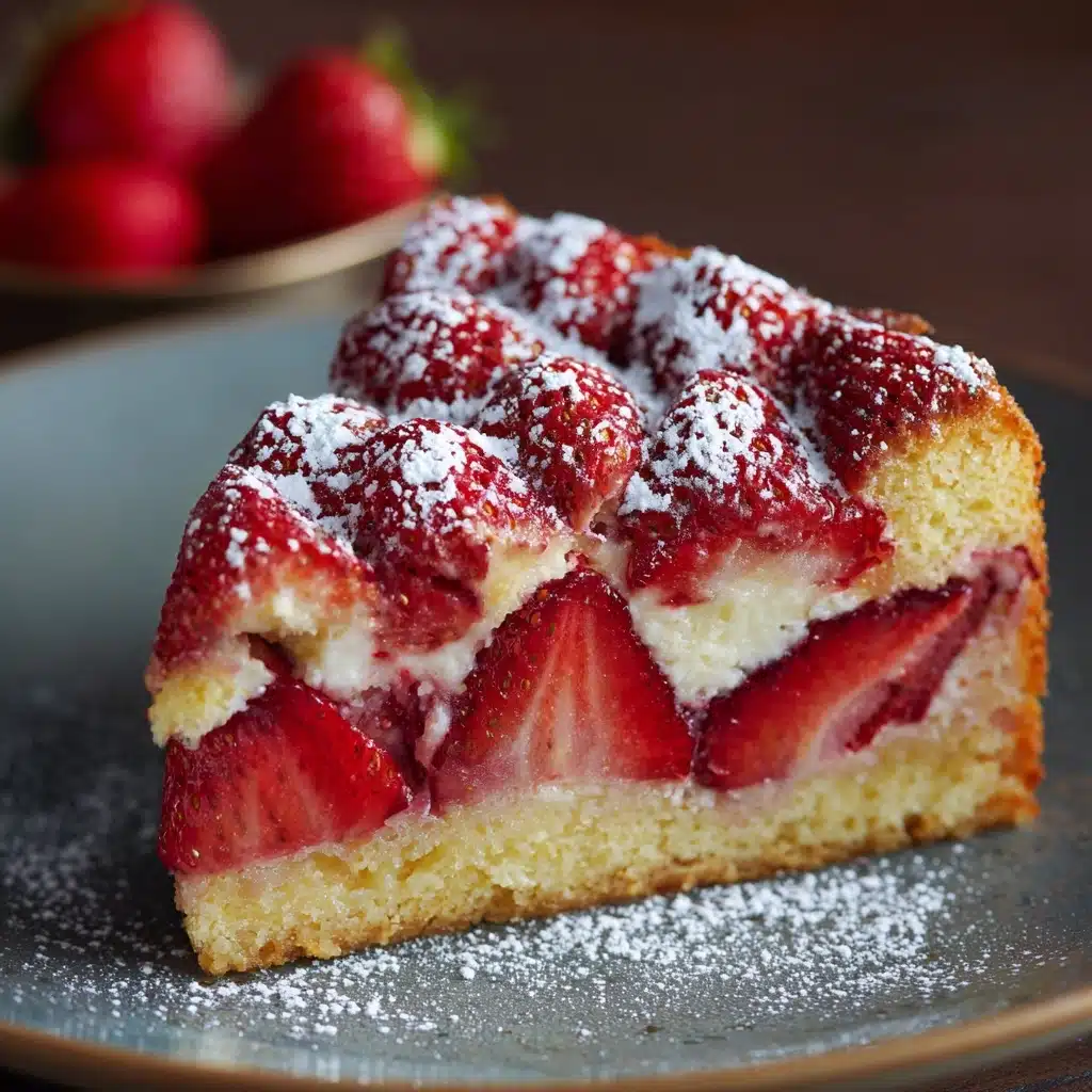 French Strawberry Cake Recipe - Recipe Image