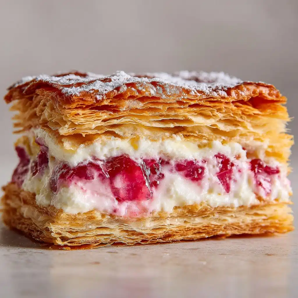 Rhubarb Cream Cheese Puff Pastries Recipe - Recipe Image