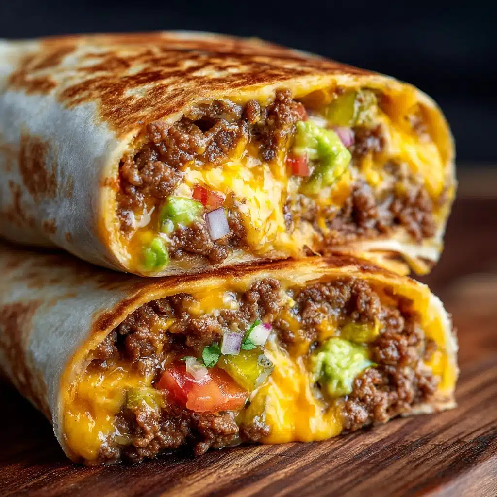 Easy Air Fryer Cheeseburger Wraps Recipe - Recipe Image