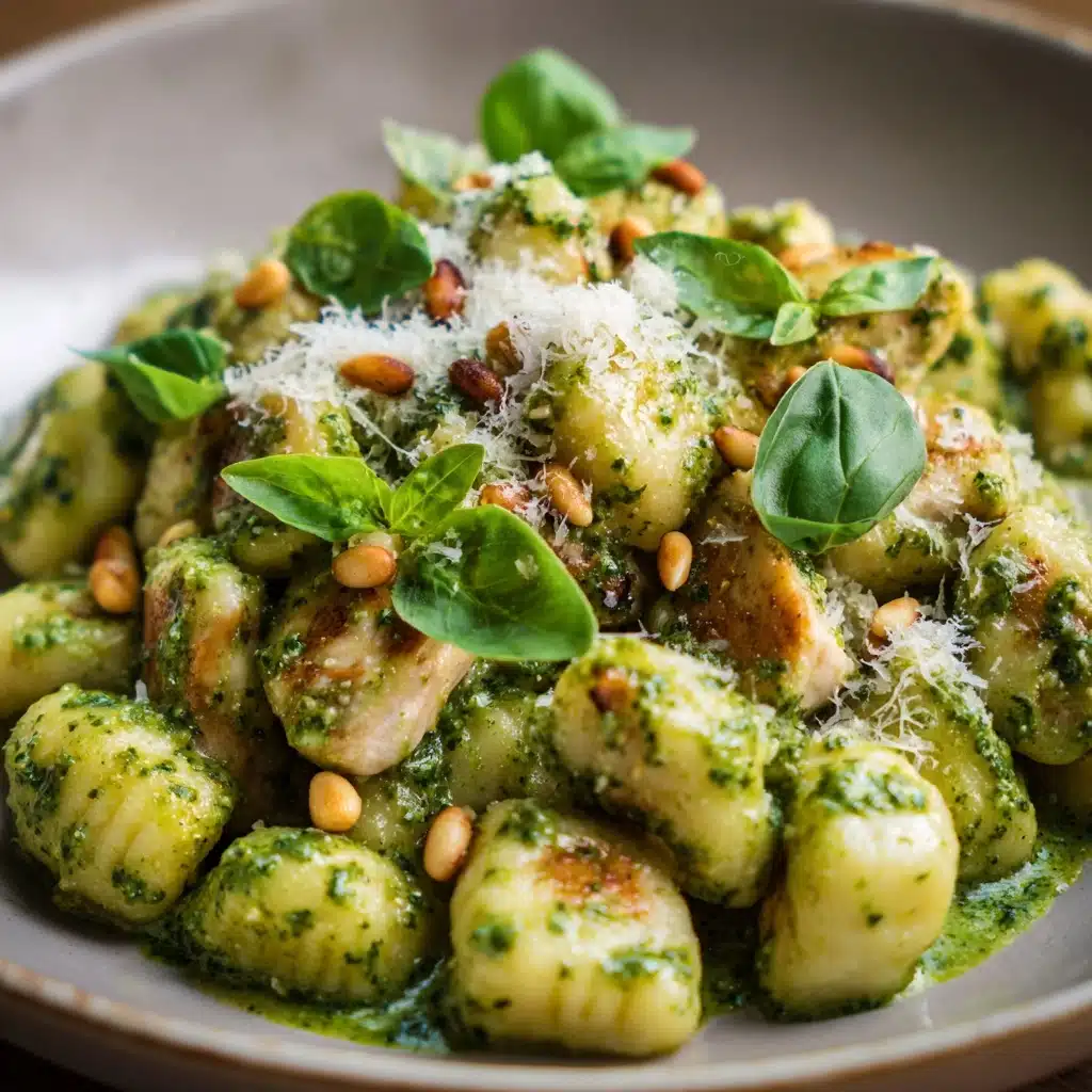 Creamy Chicken Pesto Gnocchi Recipe - Recipe Image