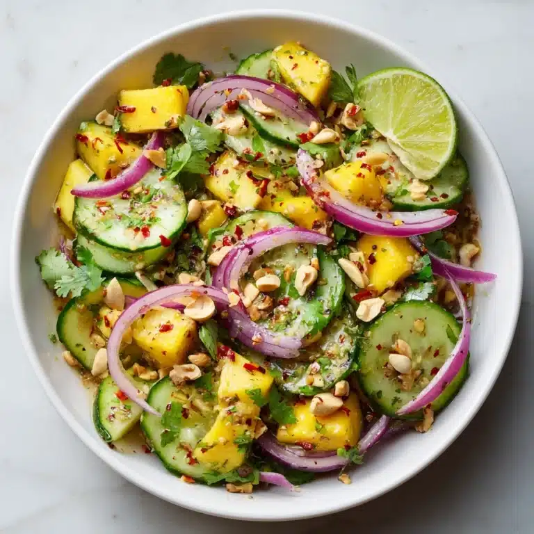 Mango Salad with Sweet Chilli Lime Dressing Recipe