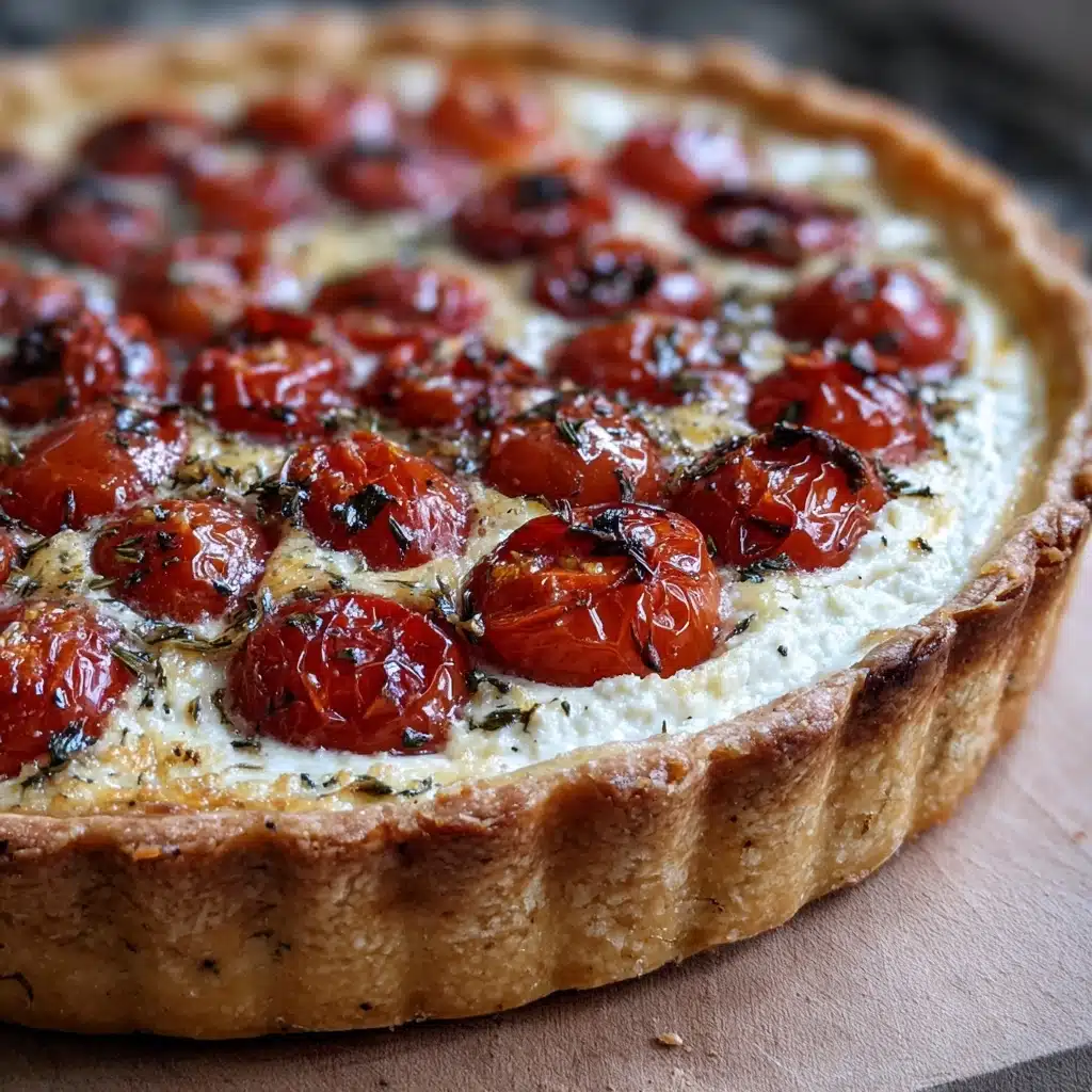 Goat Cheese & Cherry Tomato Tart Recipe - Recipe Image