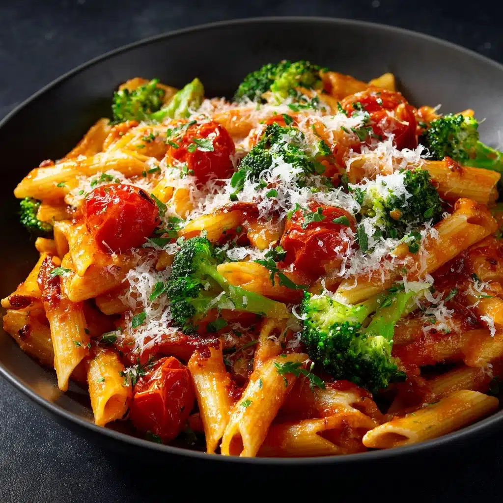 Creamy Tomato Pasta with Broccoli Recipe - Recipe Image