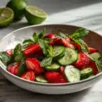 Cucumber Strawberry Salad Recipe