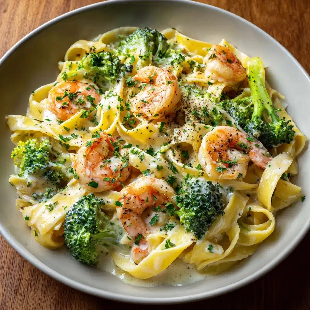 Broccoli Shrimp Alfredo Recipe