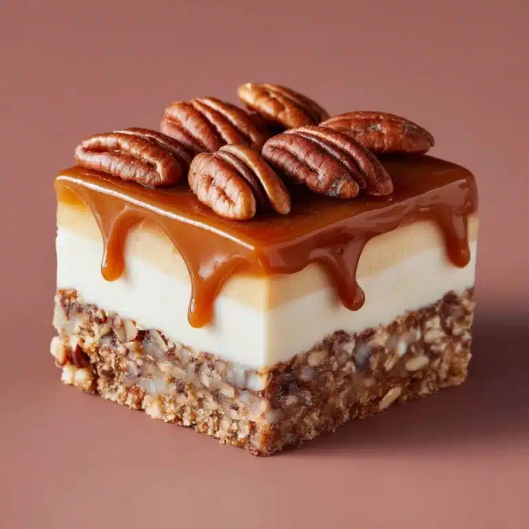Caramel Pecan Cream Bars Recipe