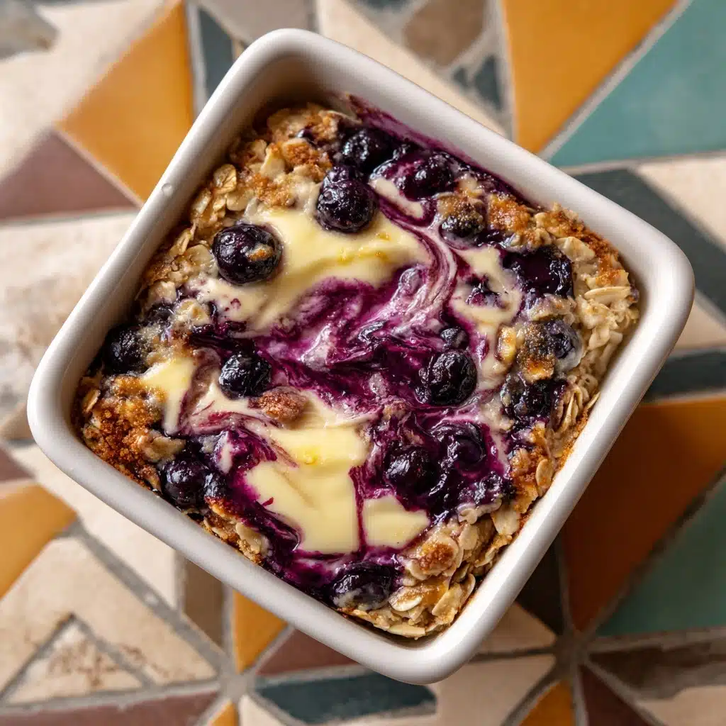 Blueberry Cheesecake Baked Oats Recipe