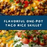 One-Pot Taco Rice Skillet Recipe