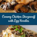 Creamy Chicken Stroganoff with Egg Noodles Recipe