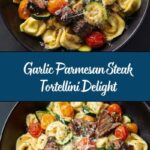 Garlic Parmesan Steak Tortellini Recipe