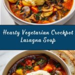 Vegetarian Crockpot Lasagna Soup Recipe