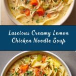 Creamy Lemon Chicken Noodle Soup Recipe