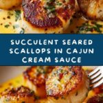 Seared Scallops Cajun Cream Sauce Recipe