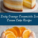 Zesty Orange Creamsicle Ice Cream Cake Recipe