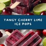 Cherry Lime Ice Pops Recipe