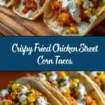 Fried Chicken Street Corn Tacos with Jalapeño Lime Recipe
