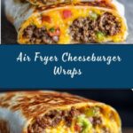 Easy Air Fryer Cheeseburger Wraps Recipe